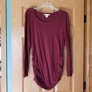 Motherhood Maternity Burgandy Dress